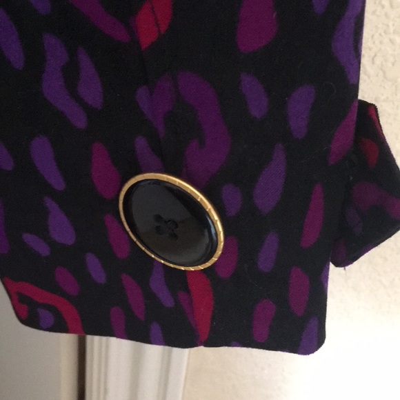 Bob Mackie Leopard Print Trench Coat SZ M - Picture 7 of 8